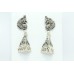 Jhumki Dangle Earrings 925 Sterling Silver Peacock Tribal Traditional Jewelry -A